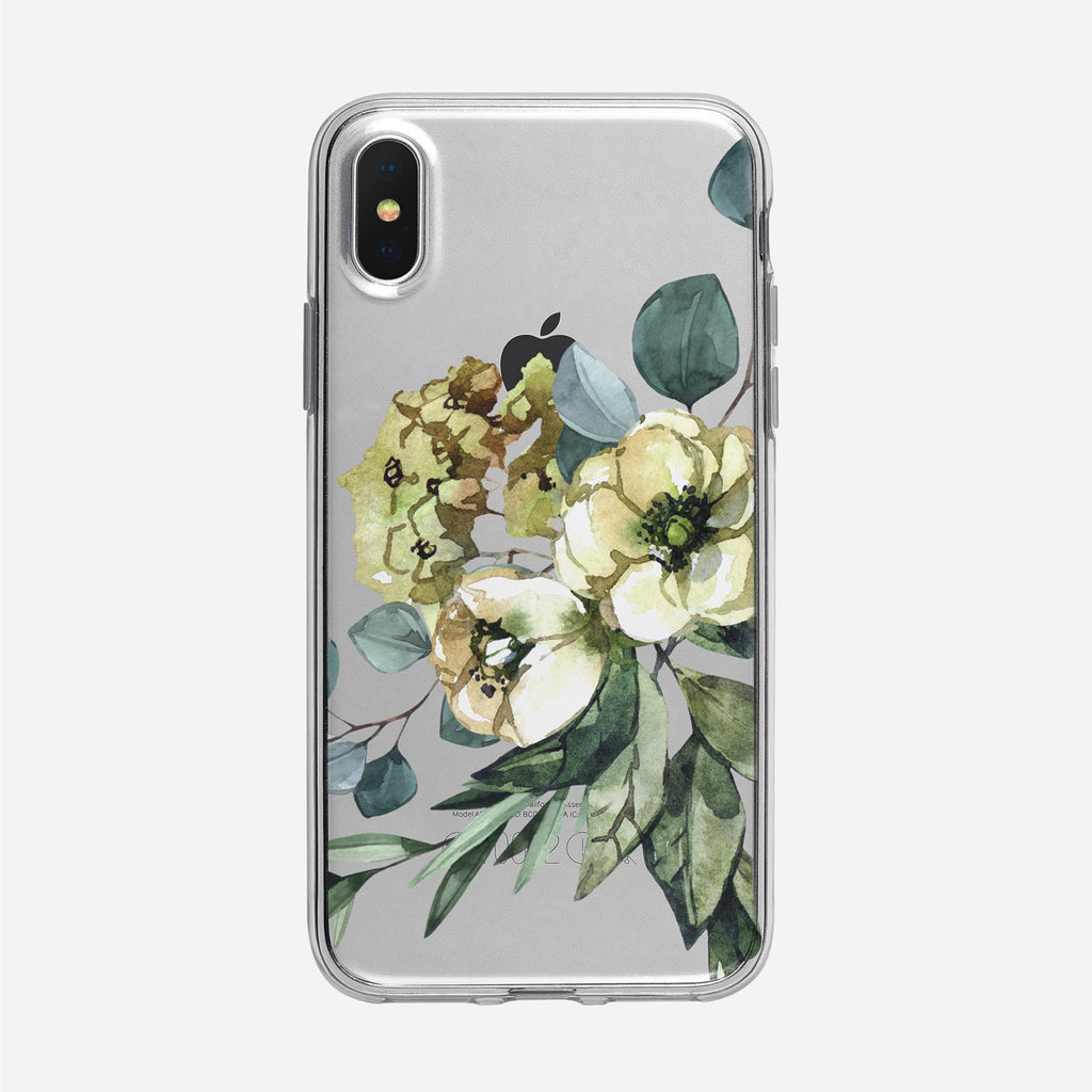 Winter Bouquet iPhone Clear Case from Tiny Quail